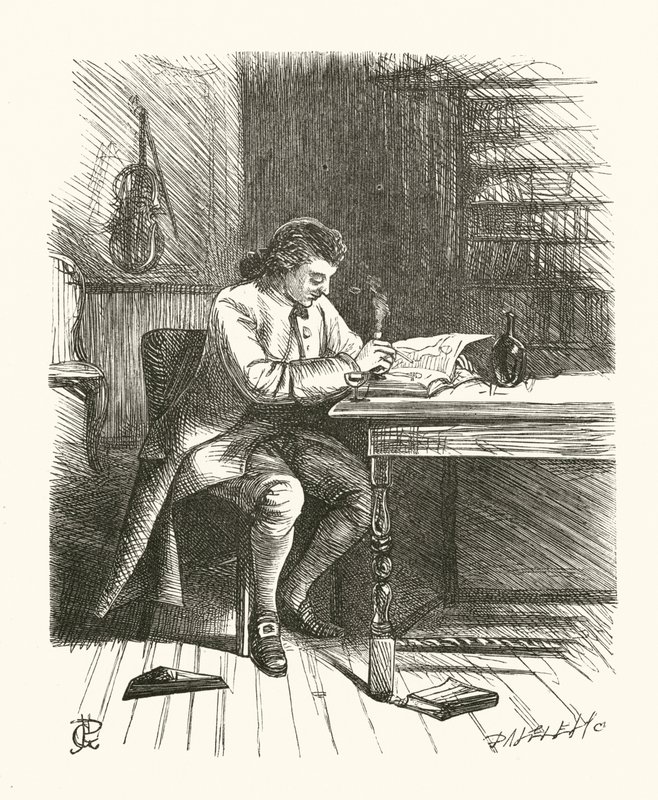 Ilustración para Una Nueva Símil, Al Estilo de Swift de George John Pinwell