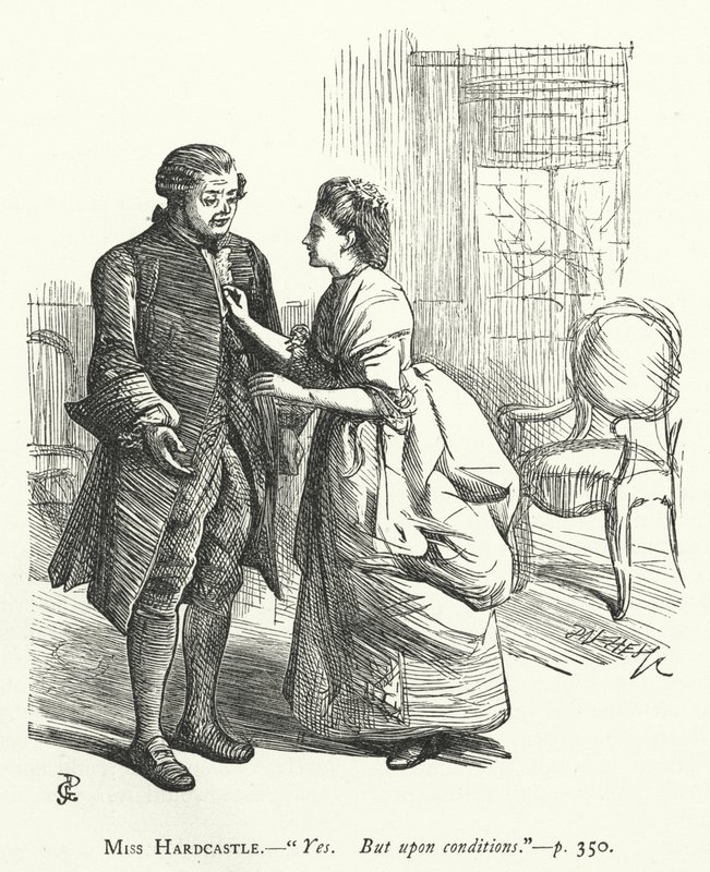 Ilustración para She Stoops To Conquer de George John Pinwell
