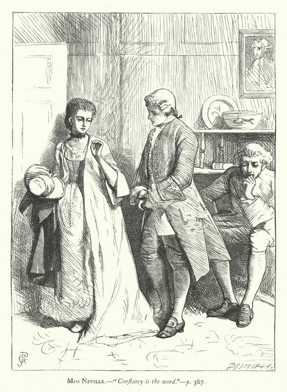 Ilustración para She Stoops To Conquer de George John Pinwell