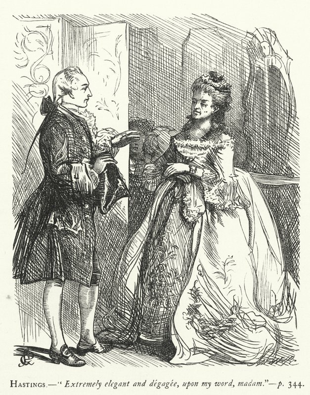 Ilustración para She Stoops To Conquer de George John Pinwell