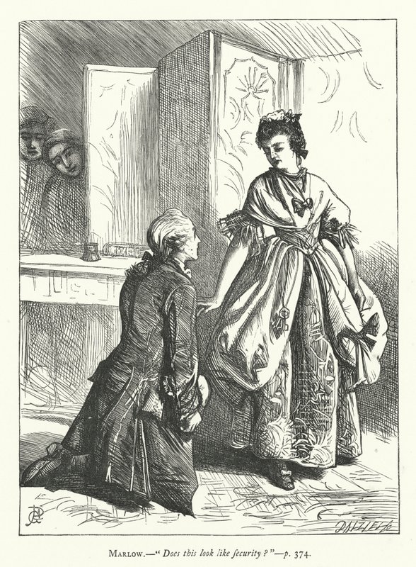 Ilustración para Ella Se Rebaja Para Conquistar (grabado) de George John Pinwell