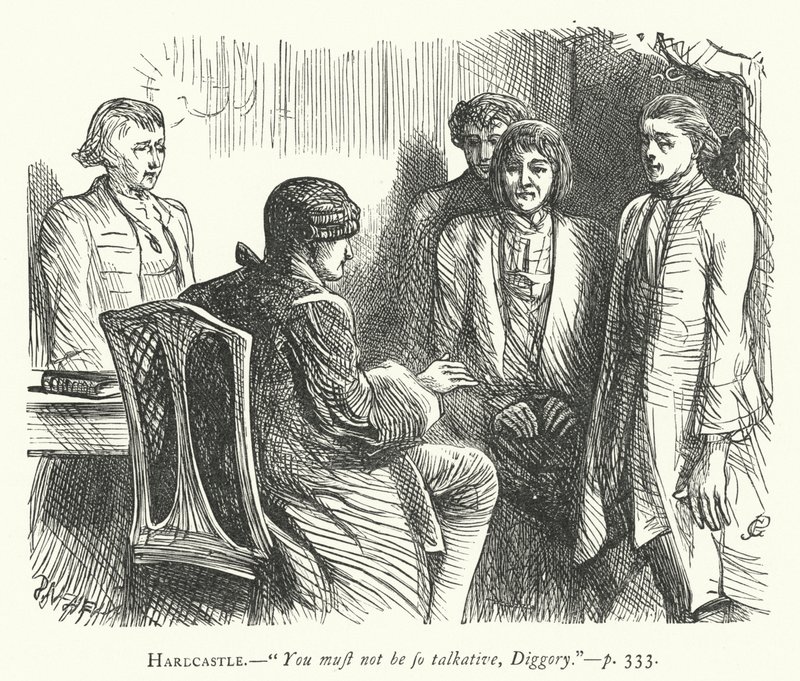 Ilustración para Ella se rebaja para conquistar (grabado) de George John Pinwell