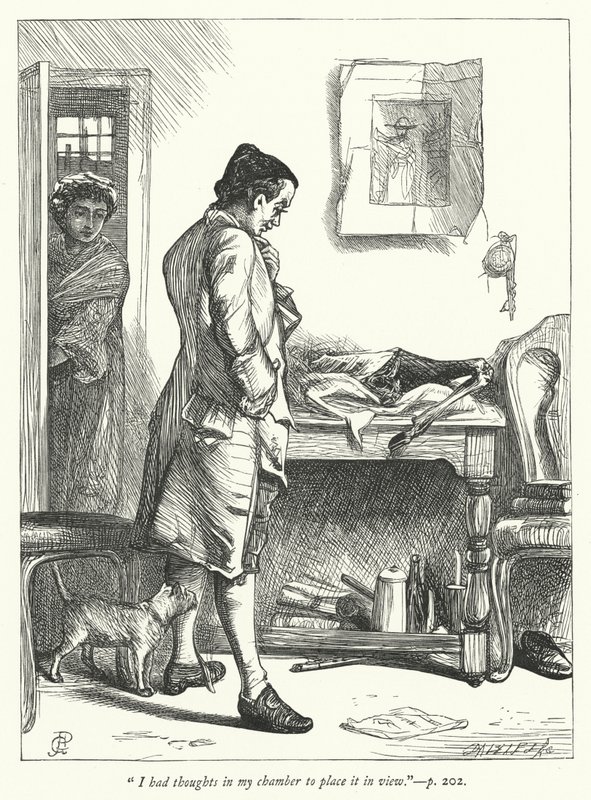 Ilustración para El pueblo abandonado (grabado) de George John Pinwell