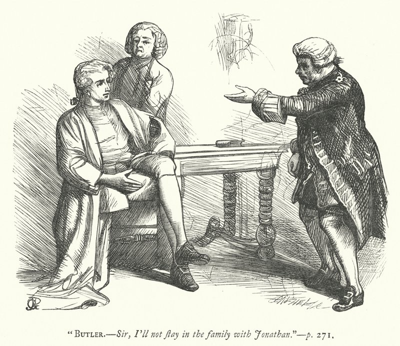 Ilustración para The Good-Natured Man de George John Pinwell