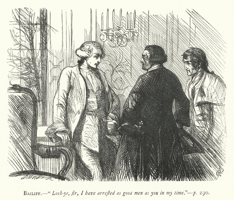 Ilustración para The Good-Natured Man de George John Pinwell