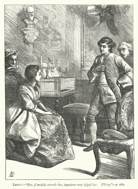 Ilustración para The Good-Natured Man de George John Pinwell
