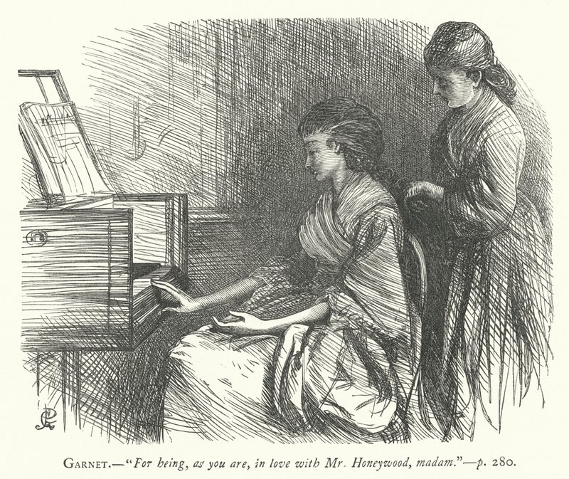 Ilustración para El Hombre de Buen Corazón (grabado) de George John Pinwell