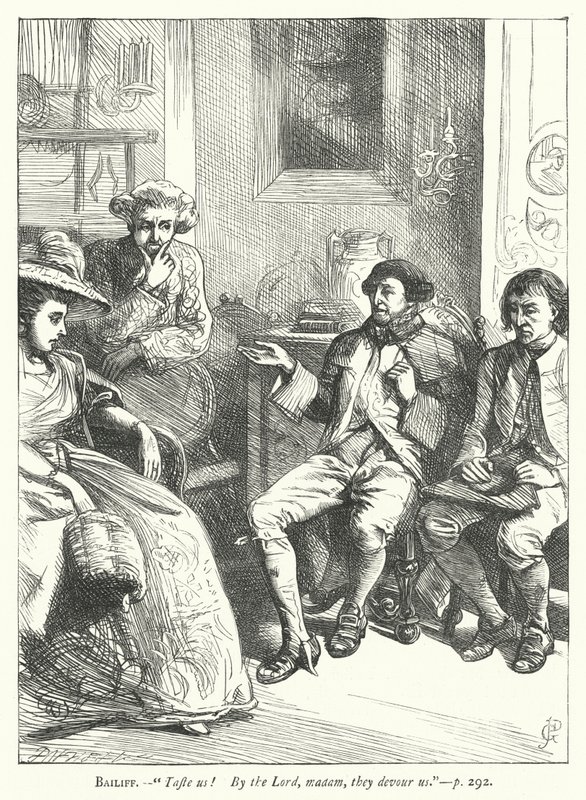 Ilustración para El Hombre de Buen Corazón de George John Pinwell