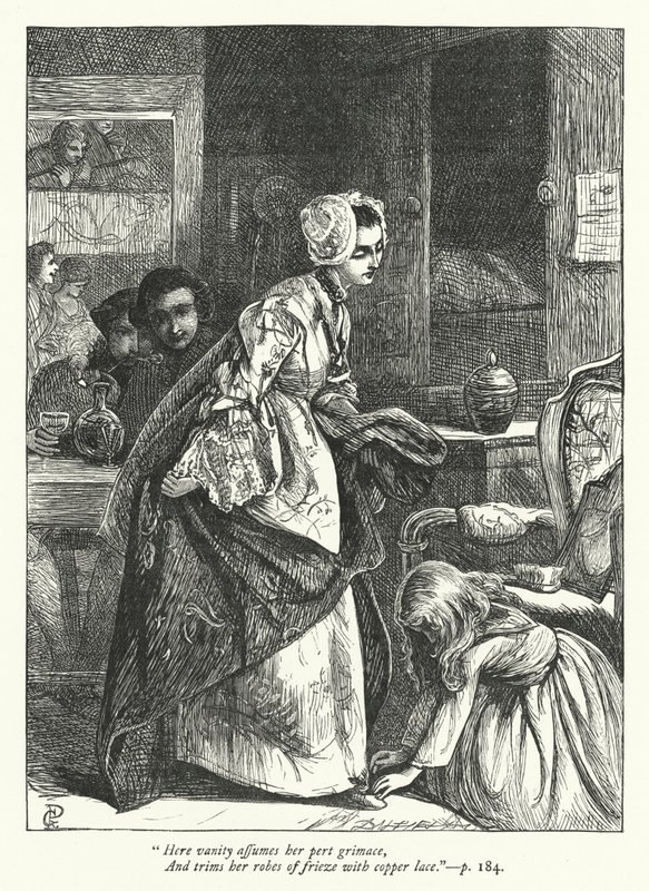 Ilustración para El Viajero (grabado) de George John Pinwell