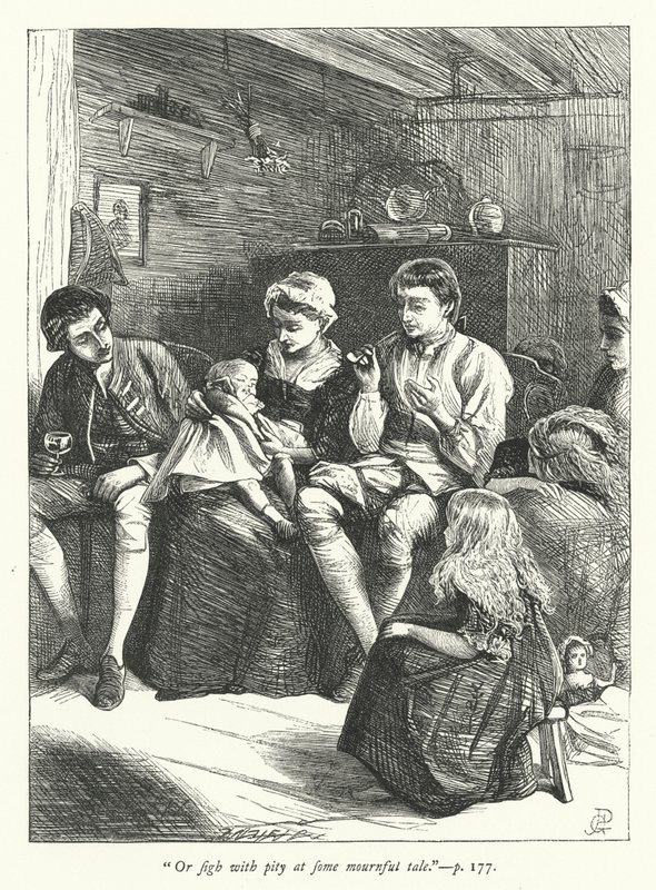 Ilustración para El viajero de George John Pinwell