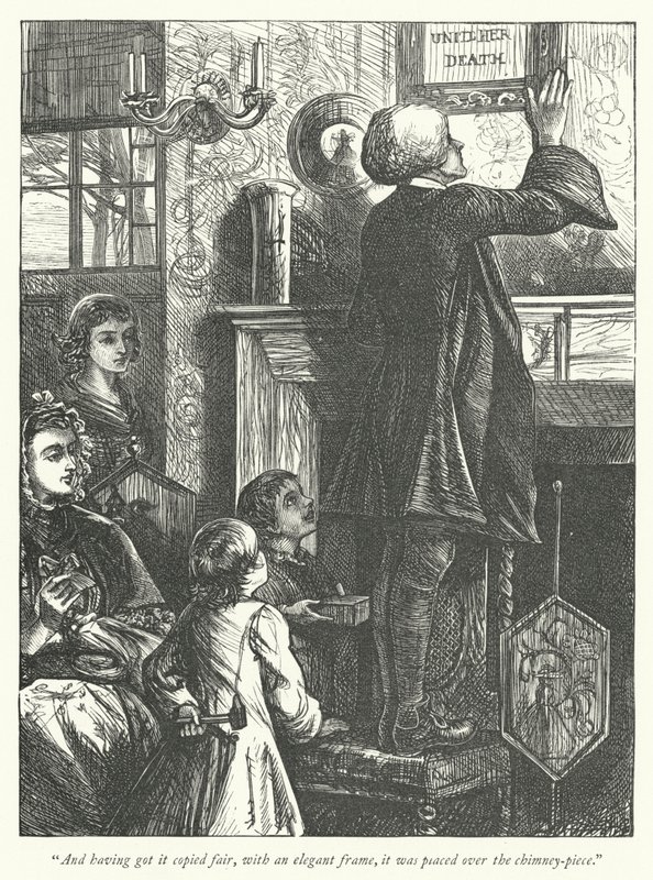 Ilustración para The Vicar of Wakefield de George John Pinwell
