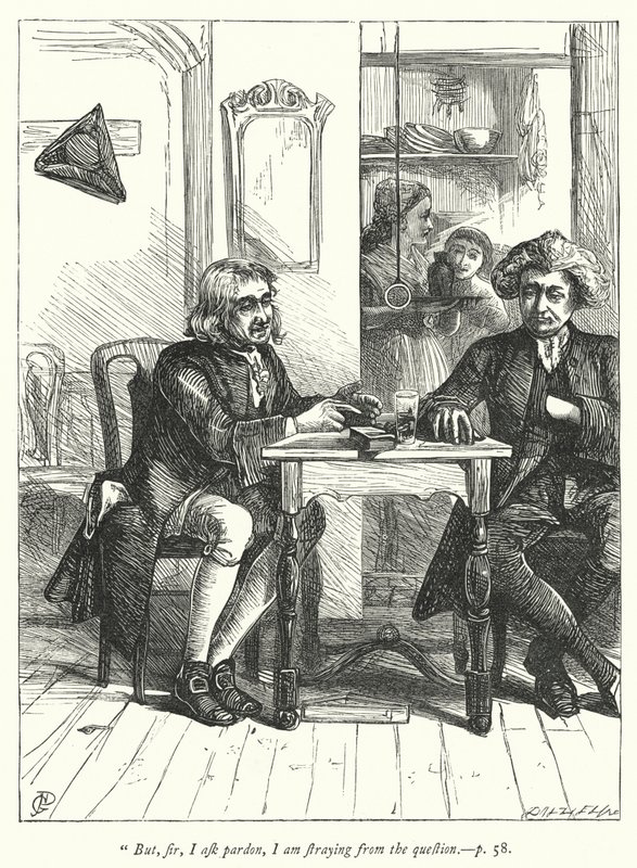 Ilustración para The Vicar of Wakefield de George John Pinwell