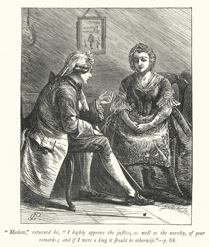 Ilustración para The Vicar of Wakefield de George John Pinwell