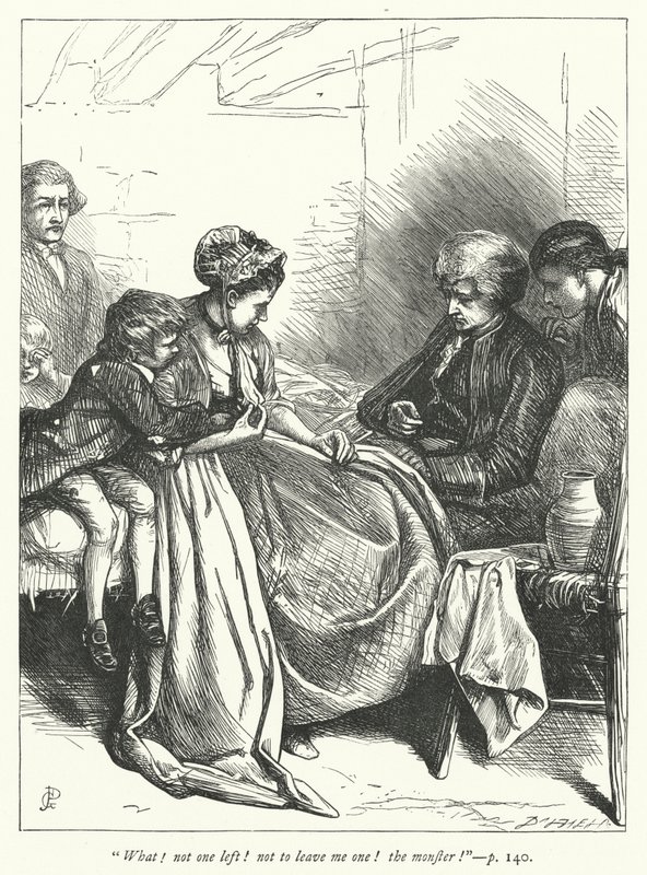 Ilustración para The Vicar of Wakefield de George John Pinwell