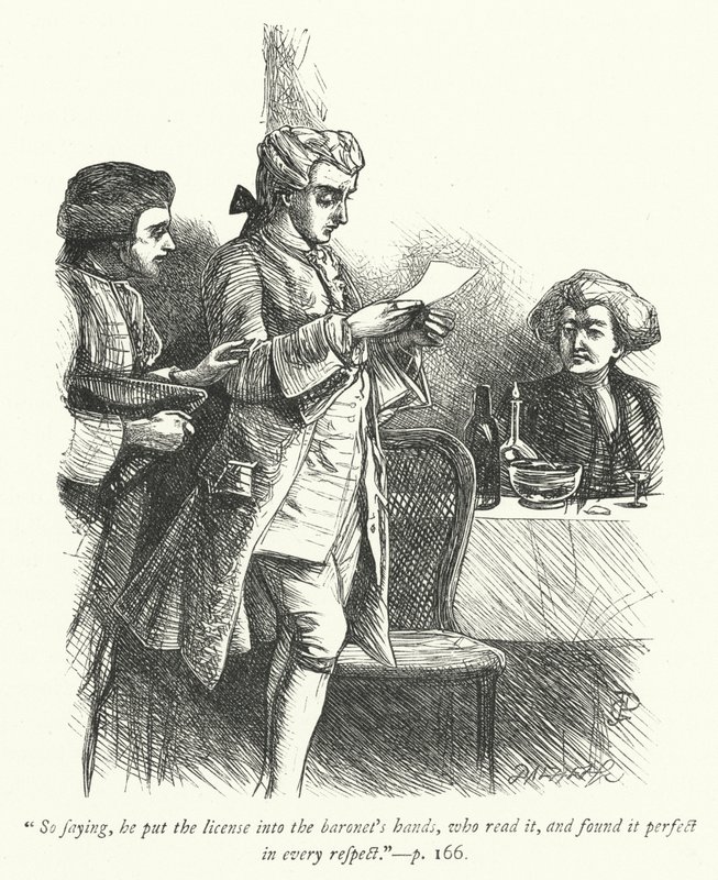 Ilustración para The Vicar of Wakefield de George John Pinwell