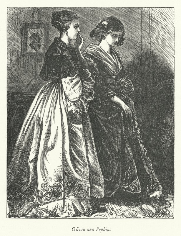Ilustración para El vicario de Wakefield de George John Pinwell
