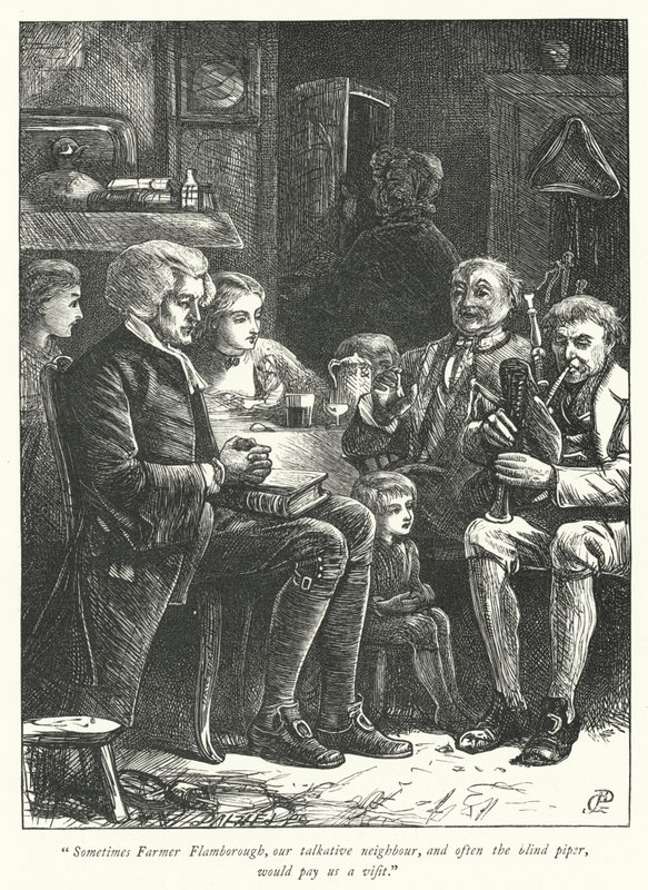 Ilustración para El vicario de Wakefield de George John Pinwell