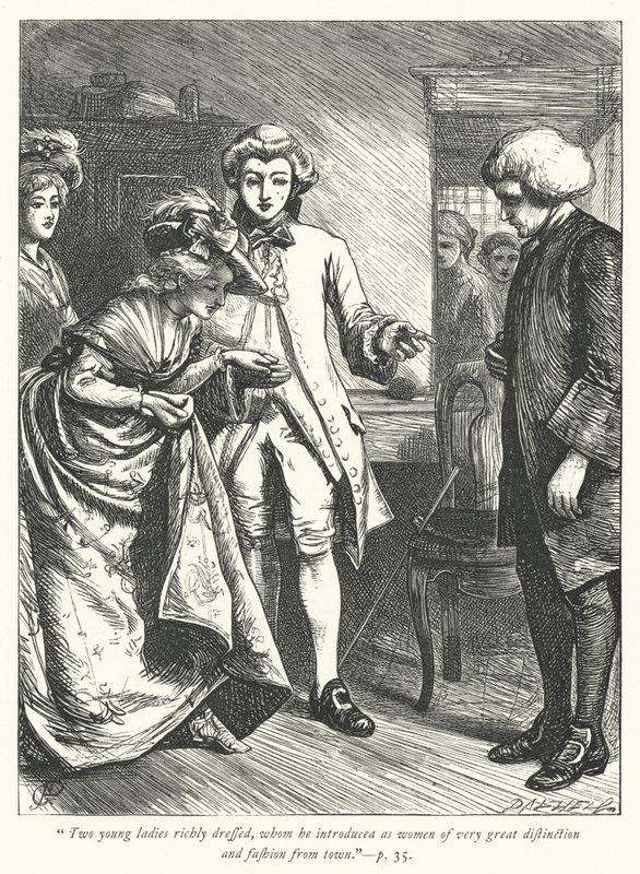Ilustración para El vicario de Wakefield de George John Pinwell