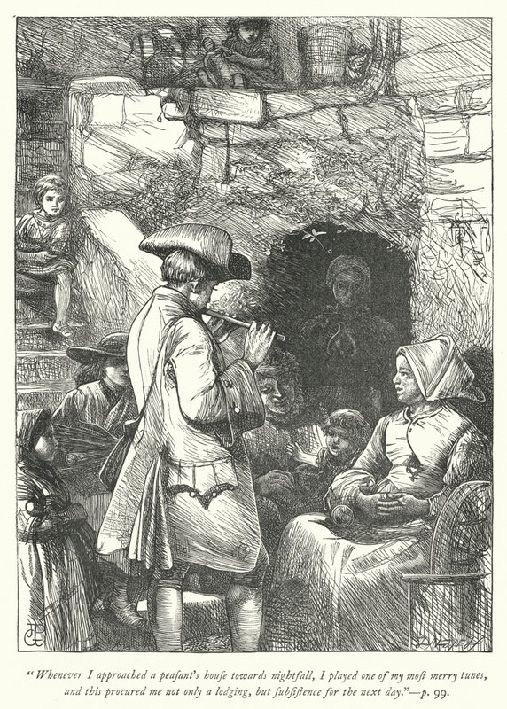 Ilustración para El Vicario de Wakefield (grabado) de George John Pinwell
