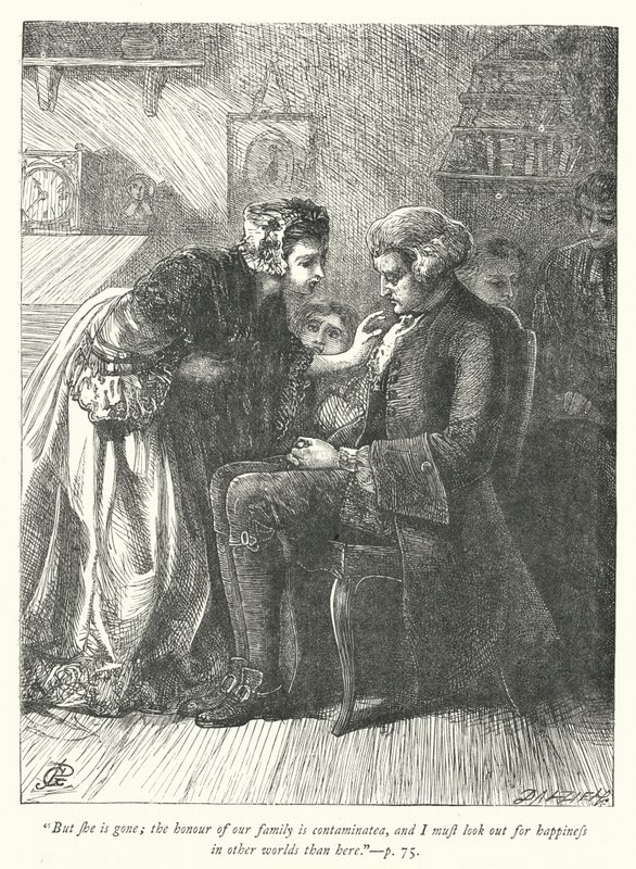 Ilustración para El vicario de Wakefield (grabado) de George John Pinwell
