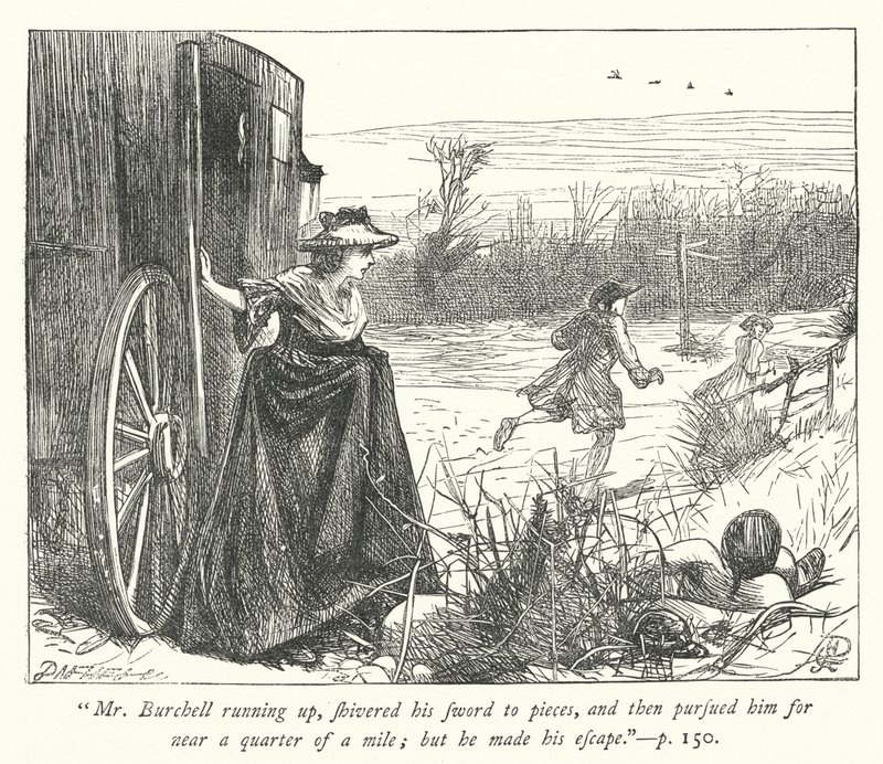 Ilustración para El vicario de Wakefield (grabado) de George John Pinwell
