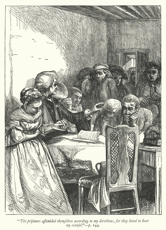 Ilustración para El vicario de Wakefield (grabado) de George John Pinwell