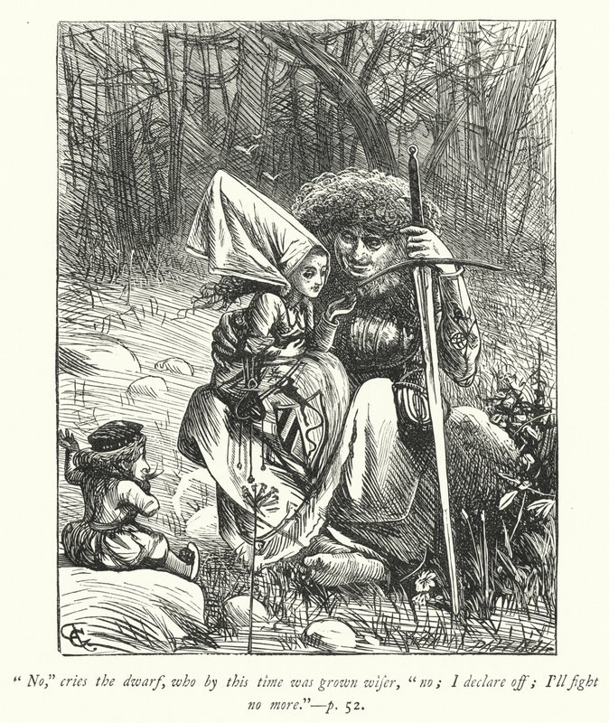 Ilustración para The Vicar of Wakefield de George John Pinwell
