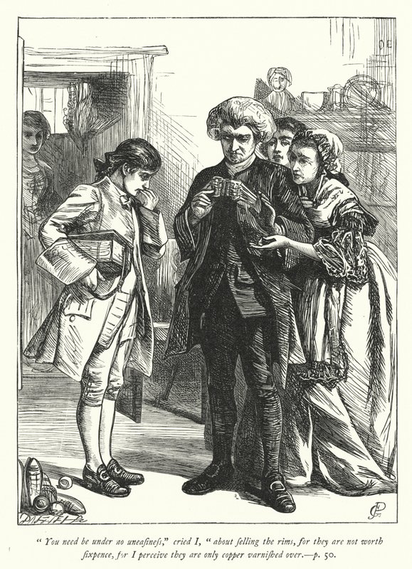 Ilustración para The Vicar of Wakefield de George John Pinwell