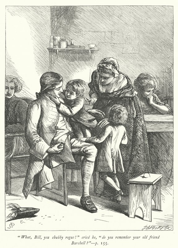 Ilustración para The Vicar of Wakefield de George John Pinwell