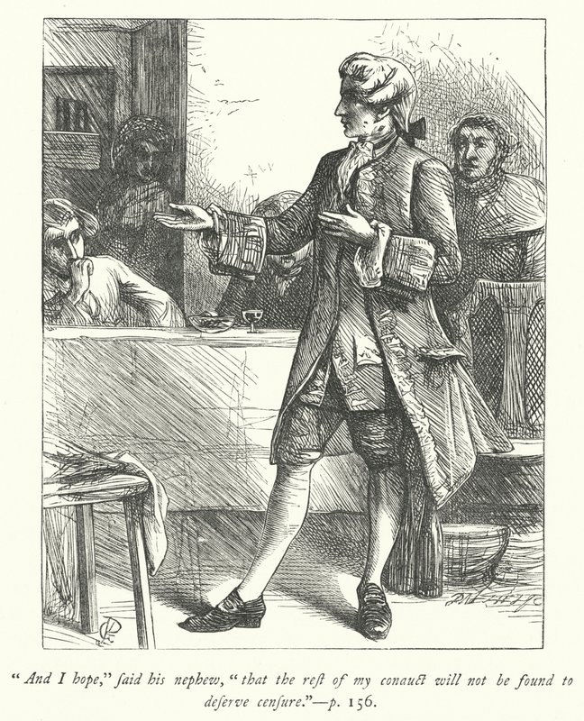Ilustración para The Vicar of Wakefield de George John Pinwell