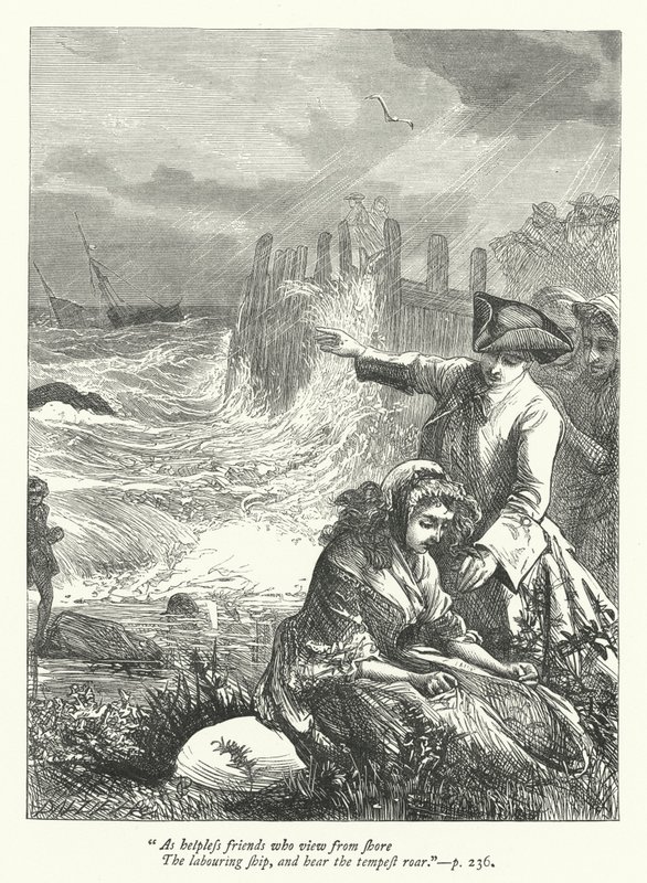 Ilustración para Threnodia Augustalis (grabado) de George John Pinwell