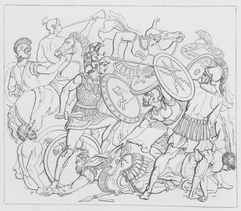 Batalla del Lago Regillus de George Junior Scharf
