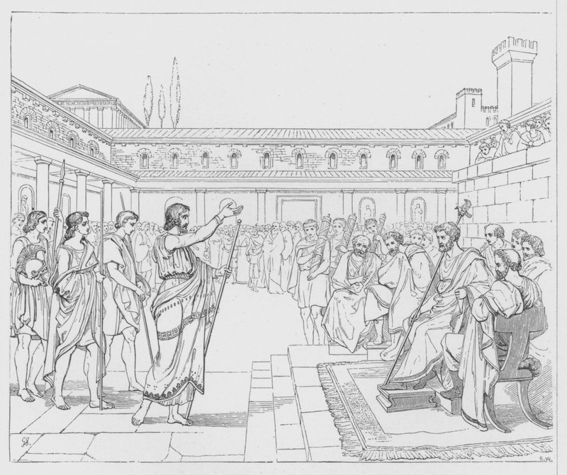 La Batalla del Lago Regillus de George Junior Scharf
