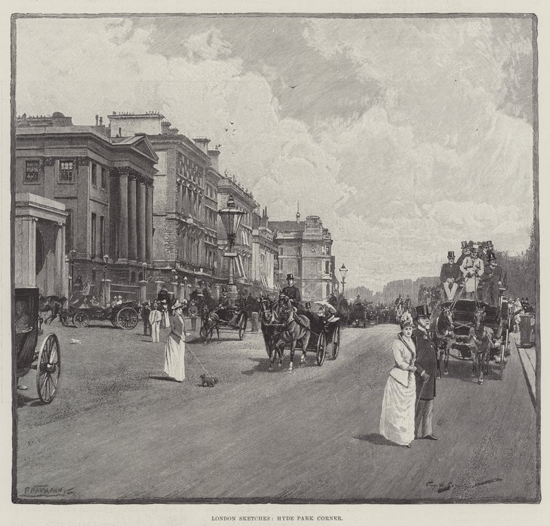Bocetos de Londres, Hyde Park Corner de George L. Seymour