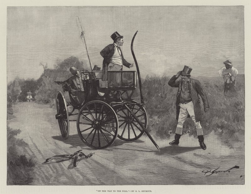En camino a la votación de George L. Seymour