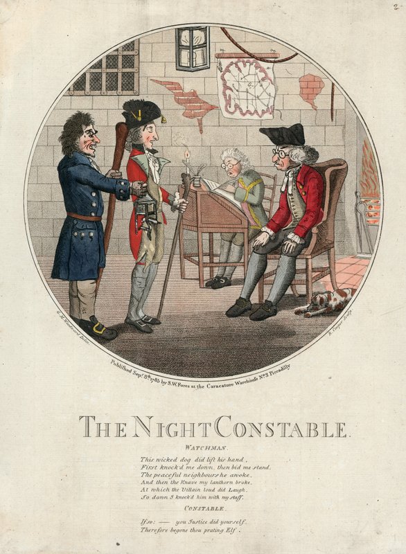 El vigilante nocturno de George Moutard Woodward