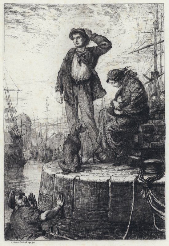 Emigrantes en Liverpool de George Percy Jacomb Hood