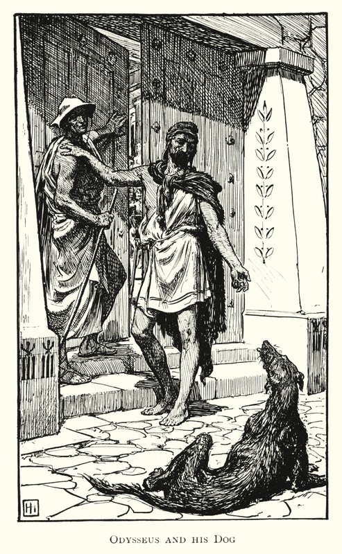 Odisea: Odiseo y su Perro de George Percy Jacomb Hood
