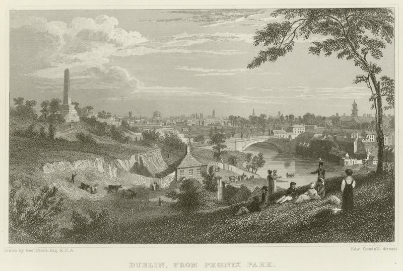 Dublín desde Phoenix Park de George Petrie