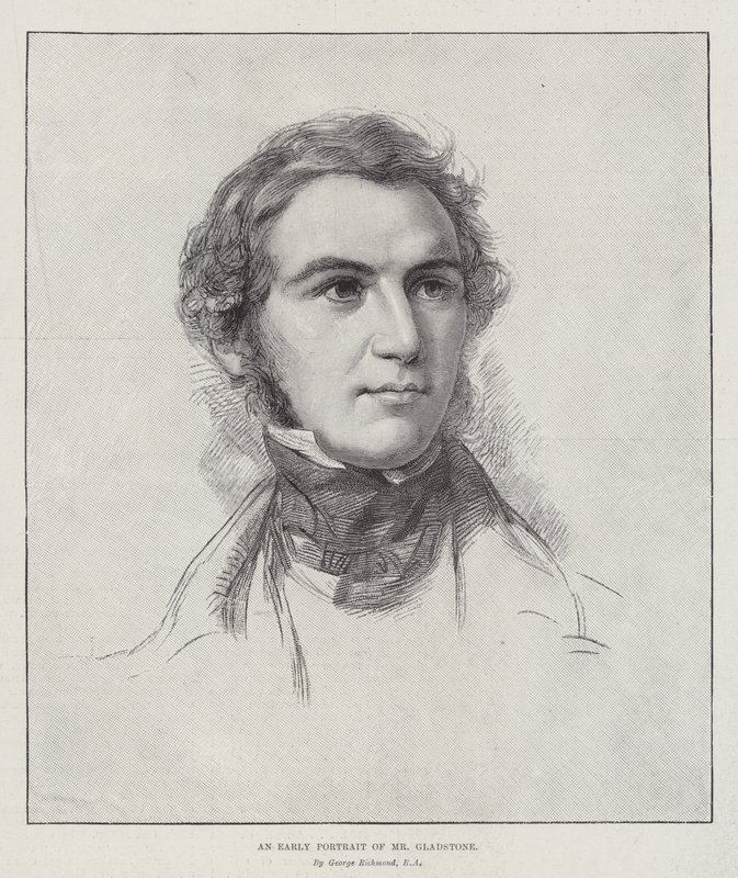 Un primer retrato del Sr. Gladstone de George Richmond