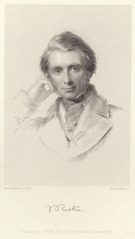 Retrato de John Ruskin de George Richmond