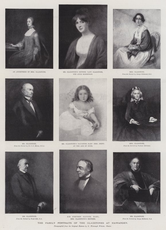 Los Retratos Familiares de los Gladstone en Hawarden de George Richmond