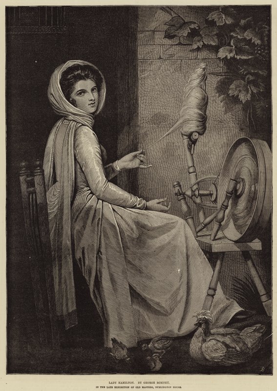 Lady Hamilton de George Romney