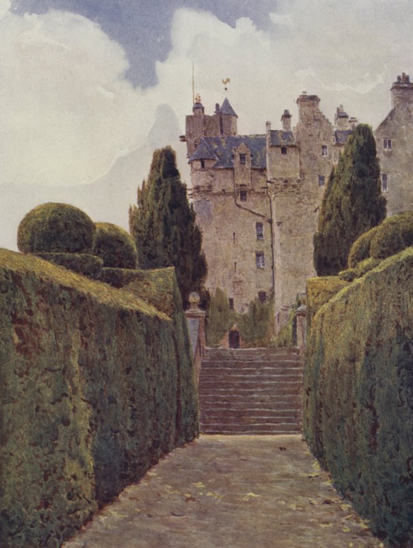 El paseo de tejo, Crathes de George Samuel Elgood