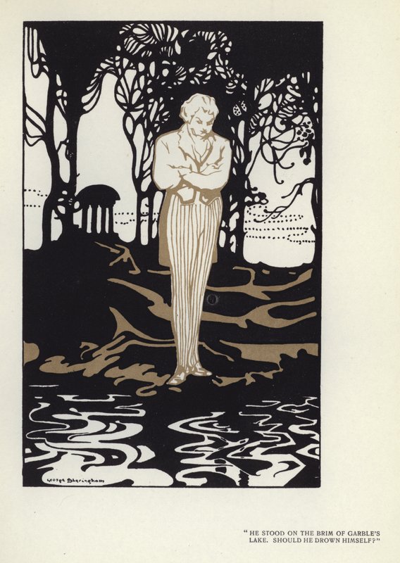 Ilustración para El hipócrita feliz de Max Beerbohm de George Sheringham