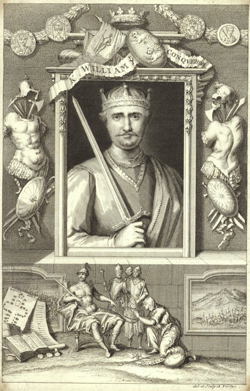 Retrato de Guillermo el Conquistador de George Vertue
