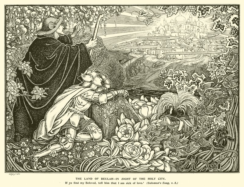 La Tierra de Beulah, a la vista de la Ciudad Santa de George Woolliscroft Rhead