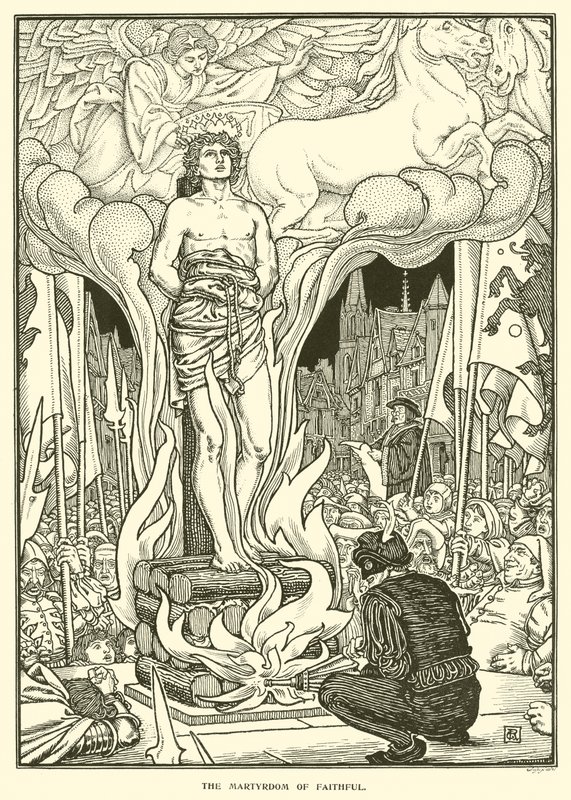 El martirio de Fiel de George Woolliscroft Rhead