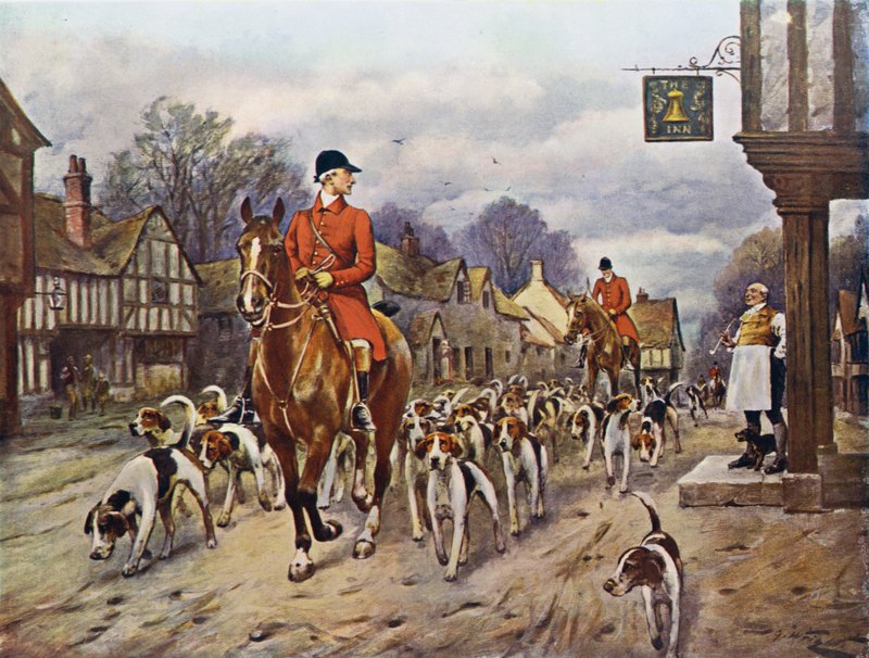A través de la calle del pueblo de George Wright