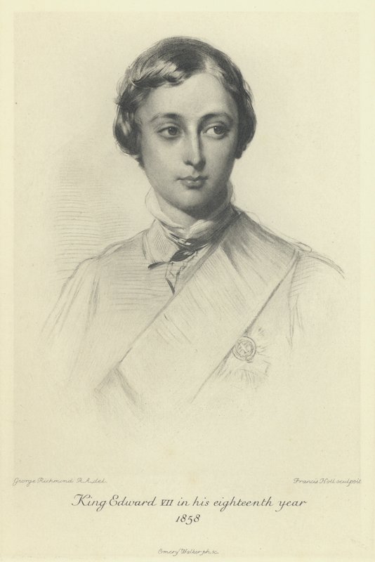El Príncipe de Gales, el futuro Rey Eduardo VII, en su decimoctavo año, 1858 de George after Richmond
